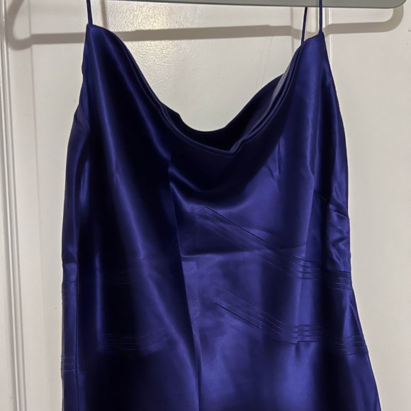 Vintage Satin Evening Dress - Picture 2 of 7